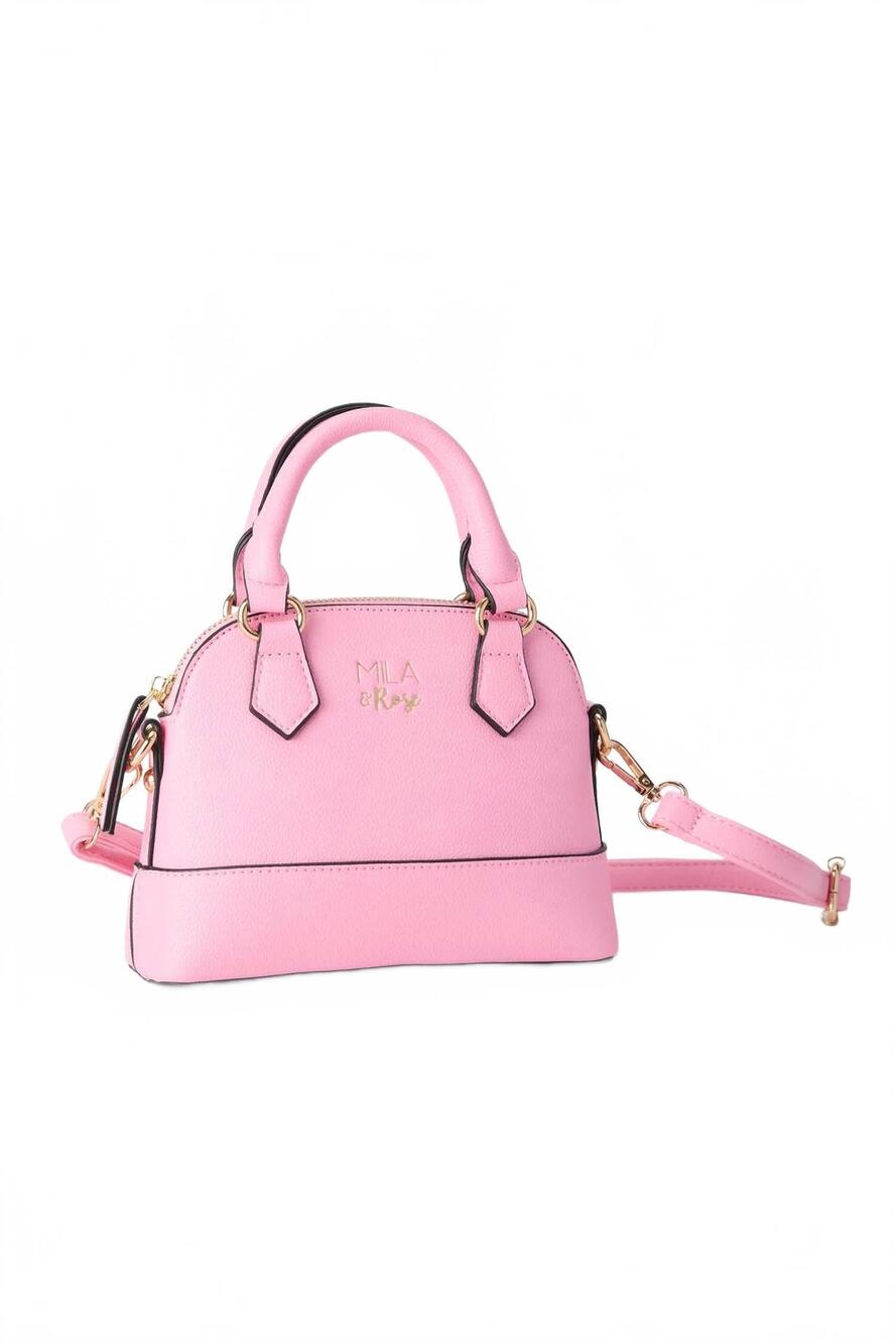NEW MILA & ROSE girl's crossbody purse bag in bubblegum pink